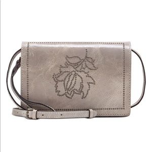 Patricia Nash Leather Studded Distressed Lanza